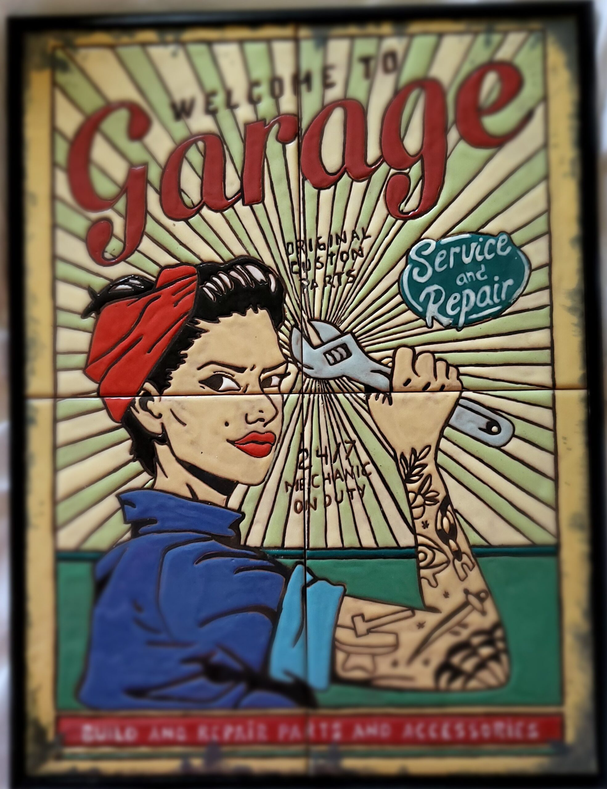 pop art en cuerda seca