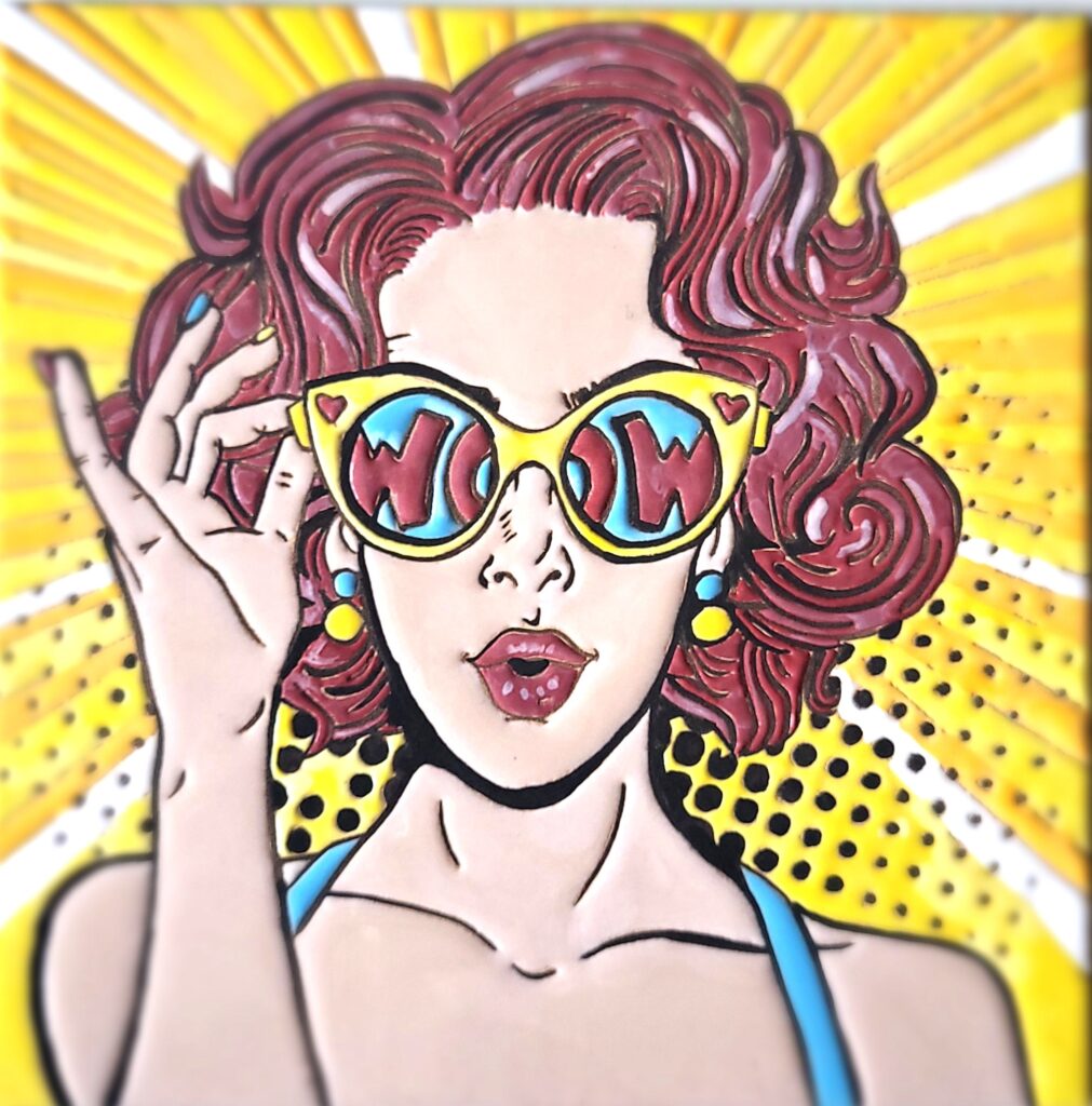 chica wow . arte pop